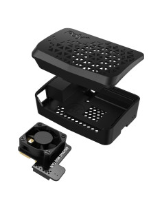 Caja de plástico Argon Forty POLY+ para Raspberry Pi 4 con ventilador