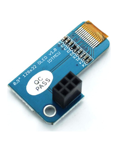 Pantalla OLED 0.91" DEVMO 128x32 Azul para Raspberry Pi