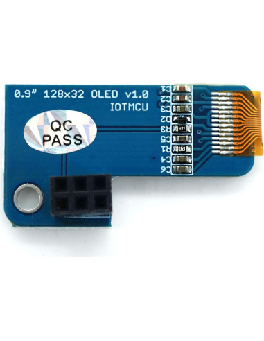 Pantalla OLED 0.91" DEVMO 128x32 Azul para Raspberry Pi