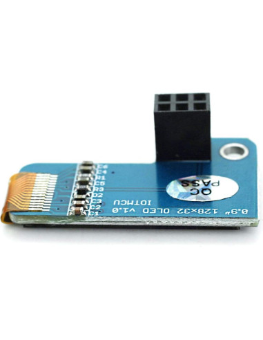 Pantalla OLED 0.91" DEVMO 128x32 Azul para Raspberry Pi