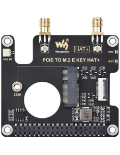 Adaptador HAT+ PCIe a M.2 E Key iiunius para Raspberry Pi 5 2