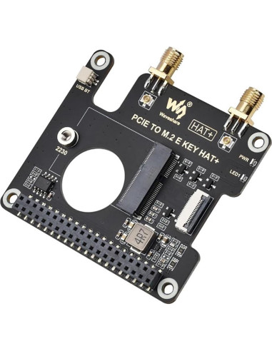 Adaptador HAT+ PCIe a M.2 E Key iiunius para Raspberry Pi 5