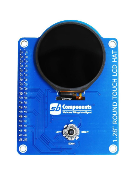 HAT LCD Táctil Redondo SB Components 1.28" 240x240 para Raspberry Pi