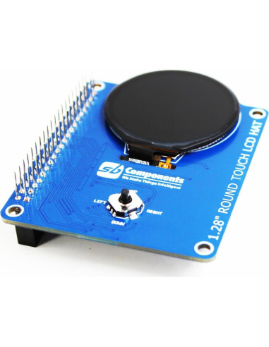 HAT LCD Táctil Redondo SB Components 1.28" 240x240 para Raspberry Pi