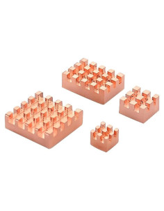Disipador de Calor de Cobre para Raspberry Pi 4B - 4 Piezas