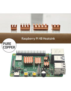 Disipador de Calor de Cobre para Raspberry Pi 4B - 4 Piezas 2