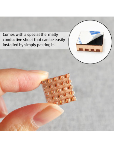 Disipador de Calor de Cobre para Raspberry Pi 4B - 4 Piezas