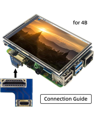 Conector HDMI a Micro HDMI NFHK Tipo D Angulado 2pcs para Raspberry Pi