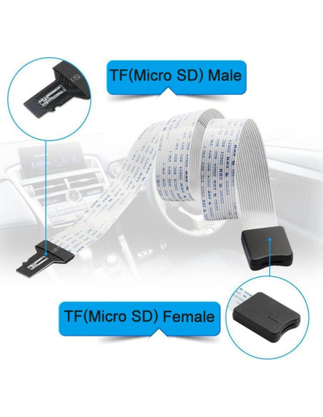 Adaptador Extensión Micro SD a Micro SD CY 25cm para Impresora 3D