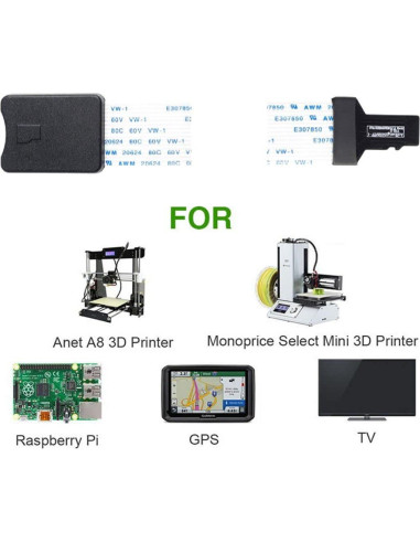 Adaptador Extensión Micro SD a Micro SD CY 25cm para Impresora 3D