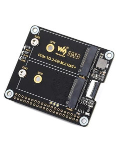 Adaptador PCIe a 2-ch M.2 Waveshare para Raspberry Pi 5