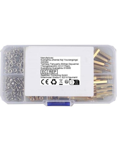 Kit de Separadores M2.5 ZDE con Tornillos y Cables FFC para Raspberry Pi