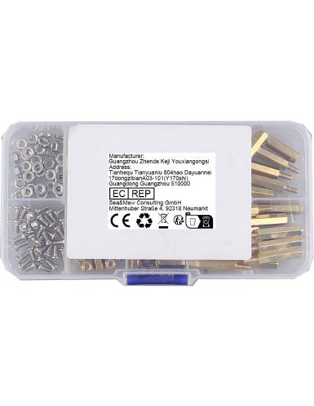 Kit de Separadores M2.5 ZDE con Tornillos y Cables FFC para Raspberry Pi