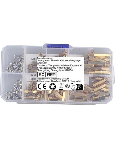 Kit de Separadores M2.5 ZDE con Tornillos y Cables FFC para Raspberry Pi