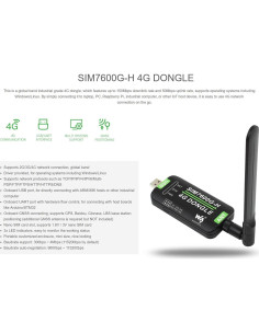 Dongle 4G Waveshare SIM7600G-H con Antena GNSS 2