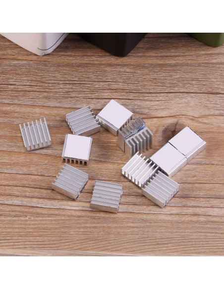 Kit de Disipadores de Calor de Aluminio 12pcs Hilitand para Raspberry Pi