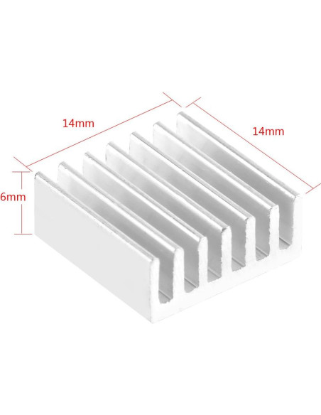 Kit de Disipadores de Calor de Aluminio 12pcs Hilitand para Raspberry Pi