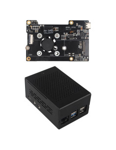 Placa Adaptadora PoE HAT ZDE ZP581 + Caja Aluminio ZC501