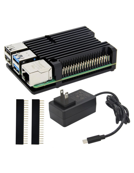 Caja Enfriamiento Pasivo Geekworm para Raspberry Pi 4 - Negro