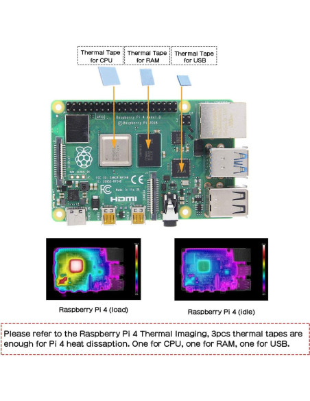 Caja Enfriamiento Pasivo Geekworm para Raspberry Pi 4 - Negro