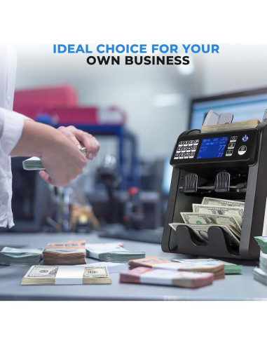 Contadora de Dinero MUNBYN IMC08 Dual con Detección de Falsificaciones