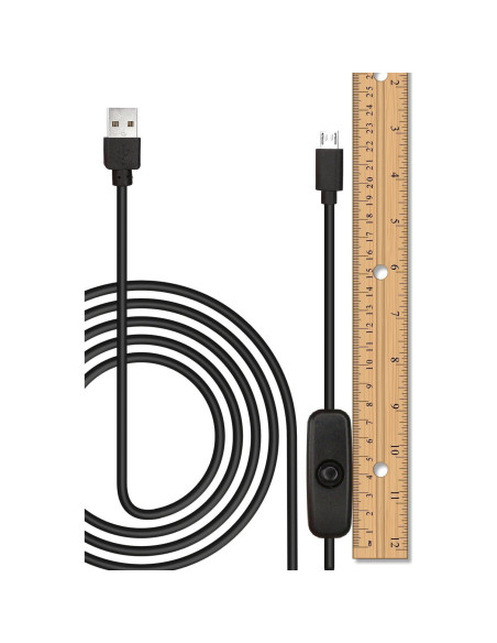 Cable de Extensión USB 2.0 a Micro USB 1.5m MakerSpot con Interruptor