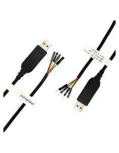 Cable Serial USB a TTL PL2303 1M con Conector 4 Pines Macho/Hembra