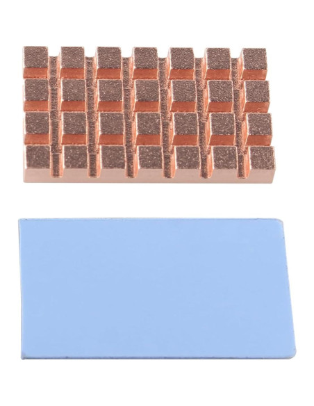 Disipador de Calor M.2 2242 ZDE Cobre con Almohadilla Térmica