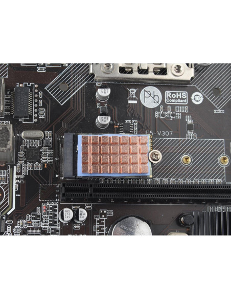 Disipador de Calor M.2 2242 ZDE Cobre con Almohadilla Térmica