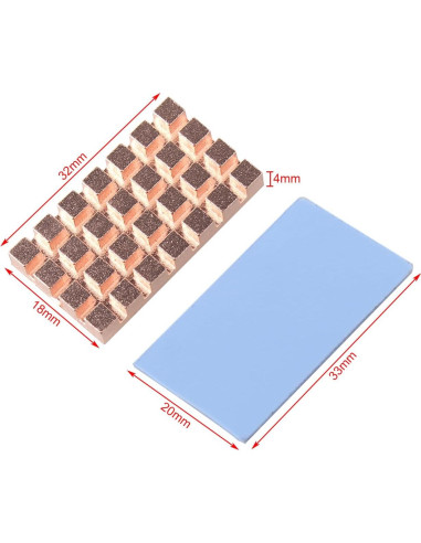Disipador de Calor M.2 2242 ZDE Cobre con Almohadilla Térmica