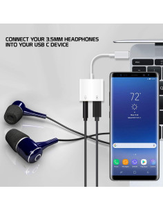 Adaptador de Audio y Carga USB-C 3.5mm Volt Plus Tech 2