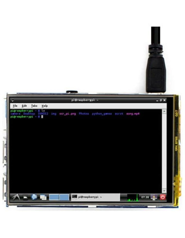 Pantalla Táctil TFT LCD 3.5" 480x320 Spotpear para Raspberry Pi