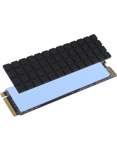 Disipador M.2 SSD ZDE Cobre Puro 70x20x2mm con Almohadilla Térmica