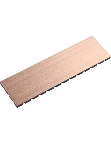 Disipador M.2 SSD ZDE Cobre Puro 70x20x2mm con Almohadilla Térmica