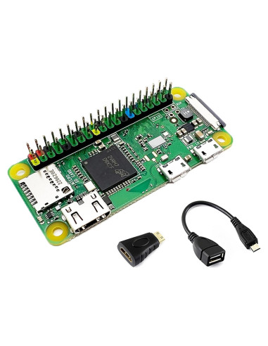 Raspberry Pi Zero WH con GPIO pre-soldado + Adaptador HDMI