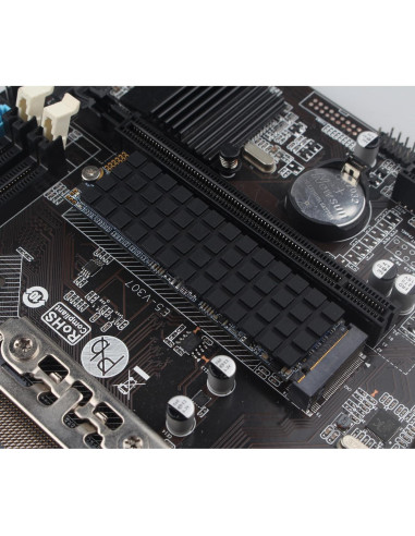 Disipador M.2 SSD ZDE Cobre Puro 70x20x2mm con Almohadilla Térmica