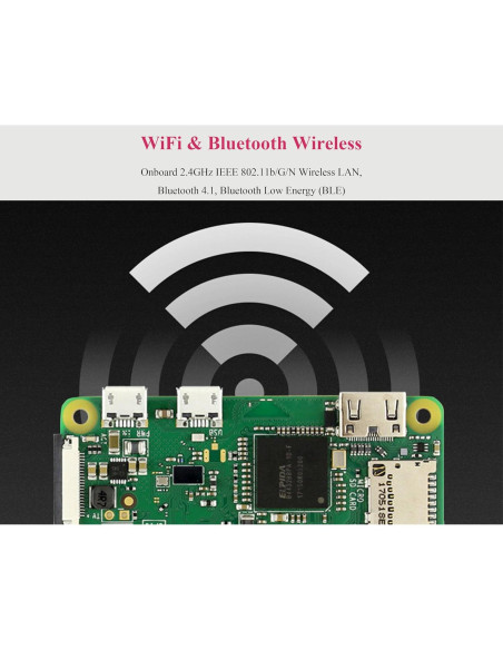 Raspberry Pi Zero WH con GPIO pre-soldado + Adaptador HDMI