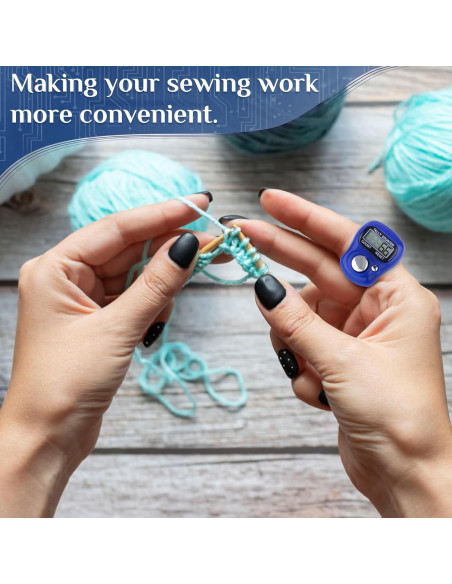 Paquete de 7 Contadores Electrónicos de Dedo CHGANG LCD 5 Dígitos