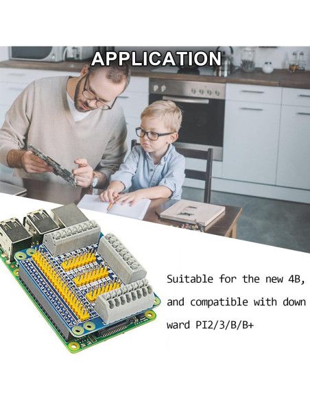 Placa de Expansión GPIO Multifuncional DAOKAI para Raspberry Pi