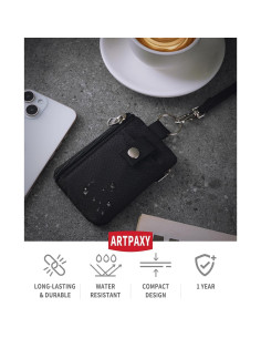 Billetera Minimalista Artpaxy con Bloqueo RFID y Llavero 2
