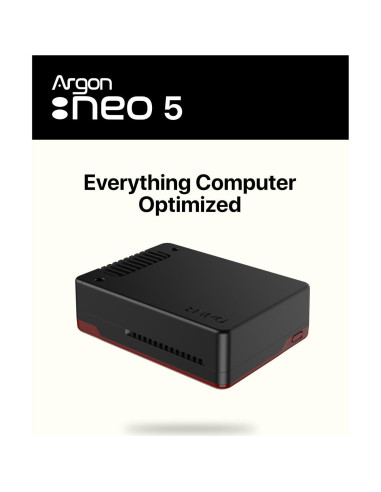Caja Argon NEO 5 para Raspberry Pi 5 con expansión M.2 NVME