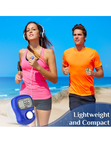 Paquete de 7 Contadores Electrónicos de Dedo CHGANG LCD 5 Dígitos