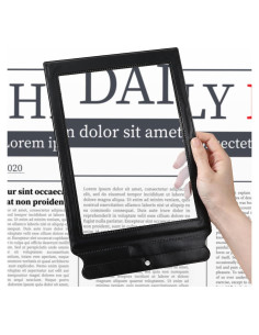 Lupa de Página Completa Wanmu 5x 30.5x19.3 cm Negra