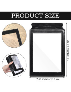 Lupa de Página Completa Wanmu 5x 30.5x19.3 cm Negra 2