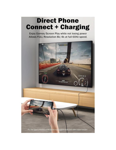 Cable HDMI USB-C 8K/4K Tek Styz 100W para Raspberry Pi 3