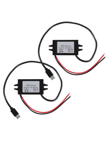 Convertidor Buck USB C 12V a 5V 3A 15W Coliao