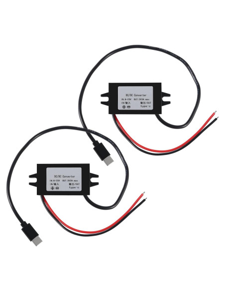 Convertidor Buck USB C 12V a 5V 3A 15W Coliao