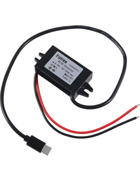 Convertidor Buck USB C 12V a 5V 3A 15W Coliao