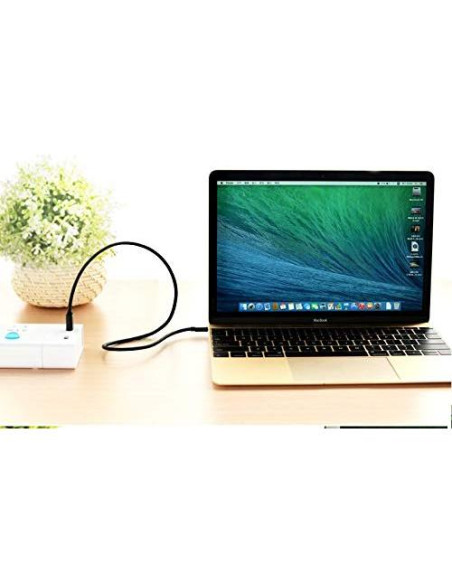 Cable de Carga Rápida USB 3.0 Tipo-C Big-E 1M para Raspberry Pi 4