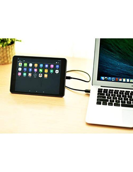 Cable de Carga Rápida USB 3.0 Tipo-C Big-E 1M para Raspberry Pi 4